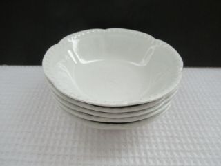 Johnson Brothers England Old English White 5 Coupe Cereal Bowls 6 - 1/2 "