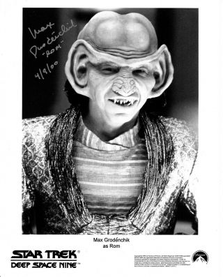 Max Grodenchik Signed & Inscribed Star Trek Deep Space Nine Rom 8x10 Photo 17