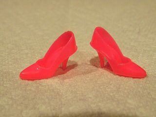 1960 ' s Japan hot pink closed heel and toe,  spiked heel shoe for Barbie 3