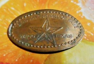 Texas Rangers Hall Of Fame Elongated Penny Waco Texas Usa Cent Souvenir Coin