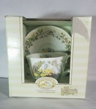 1983 Royal Doulton " Spring " Four Seasons Brambly Hedge Tea Cup & Saucer