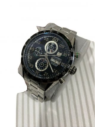 Tag Heuer Carrera Steel Ceramic Black Dial Automatic Mens Watch Gv2a10 Rwt1433