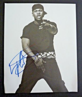 Ll Cool J Signed Autographed 9.  5x12 Book Page Photo Psa Bas Guaranteed F7