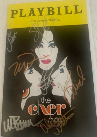 The Cher Show Signed Broadway Playbill Stephanie J Block Teal Wicks