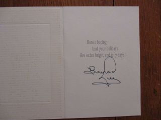 Brenda Lee (rock & Roll/country - Hall Of Fame) Signed Vintage Christmas Card