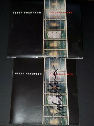 Peter Frampton Signed/autographed " Fingerprints " Cd Booklet W/cd