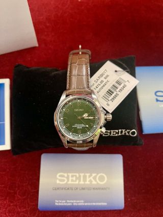 Seiko Sarb017 Alpinist Green Dial Rare And Discontinued -