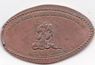 Elongated Souvenir Penny:charles M Schulz Museum And Research Ctr (linus) Z 81a