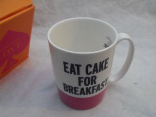 Kate Spade York Coffee Mug,  Eat Cake For Breakfast,  Things We Love,  Nib