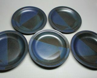 Iron Mountain Stoneware Blue Ridge Pattern 5 Plates 7 3/4 " (9424)