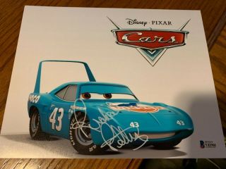 Richard Petty Disney Pixar Cars Signed Autographed 8x10 Photo Beckett Bas King