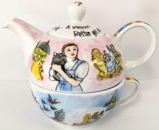 Paul Cardew The Wizard Of Oz Tea Party For One 3 Piece set Rainbow teapot cup 2