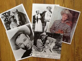 Roy Rogers & Dale Evans Signed Book Photo & Photos Trigger King Of Cowboy