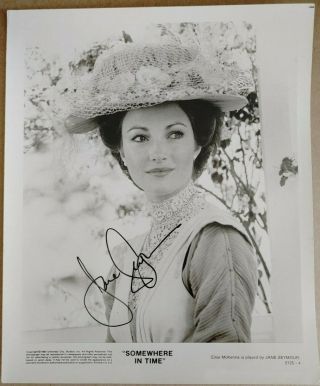 Jane Seymour Of " Live And Let Die " 8x10 " Signed B/w Publicity Photo
