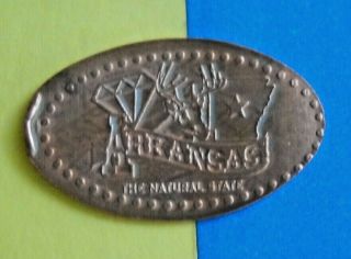 The Natural State Elongated Penny Arkansas Usa Cent Souvenir Coin