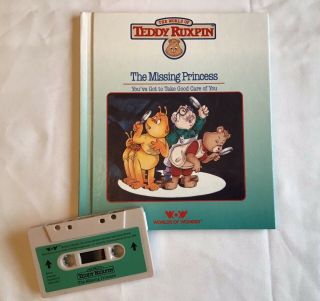 Teddy Ruxpin Book & Tape The Missing Princess Worlds Of Wonder