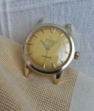 Vintage Omega Seamaster Automatic Watch,  14k Solid Gold 500,  Runs&stops,  Needs Tlc
