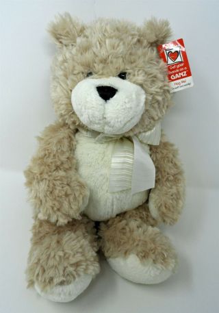 Ganz Teddy Bear Cashmere Plush Tan Cream 18 " Soft Toy Stuffed Animal