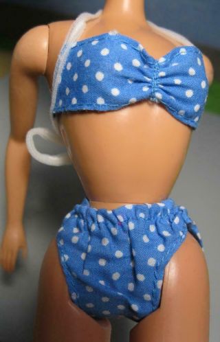 1987 Barbie California Dream Doll Fashions Midge Blue Polka Dot Bikini