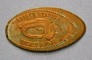 Dodger Stadium Elongated Penny Los Angeles Ca Usa Cent Opened 1962 Souvenir Coin