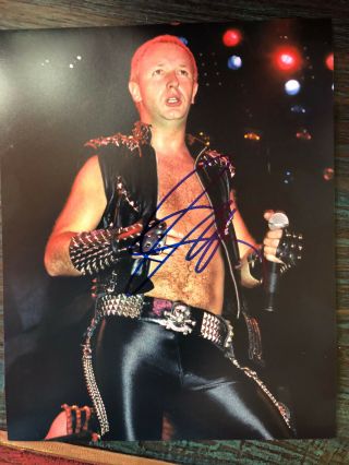 Rob Halford Judas Priest Signed 8 X 10 Autograph Photo
