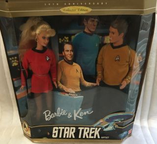 Star Trek Barbie And Ken 30th Anniversary 1996 Collectors Edition