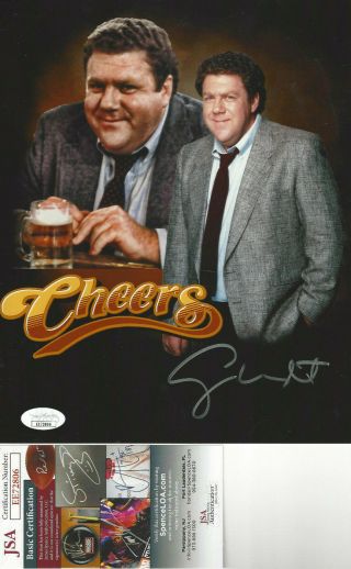 Cheers Norm - George Wendt Autographed 8x10 Great Color Photo Jsa Certified
