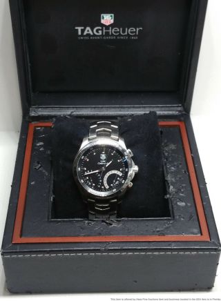 Tag Heuer Calibre S 1/100th Split Second Chronograph Mens Steel Watch W Box