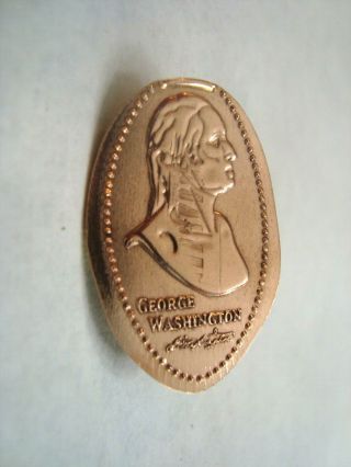 George Washington - Bust - - Elongated Copper Penny