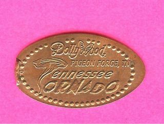 " Tennessee Tornado " Dollywood Pigeon Forge Tennessee Elongated Pressed Penny
