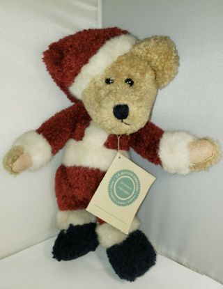 J.  B.  Bean Boyds Bears Nicholas Plush Christmas Jointed Bear Santa Suit 11 "