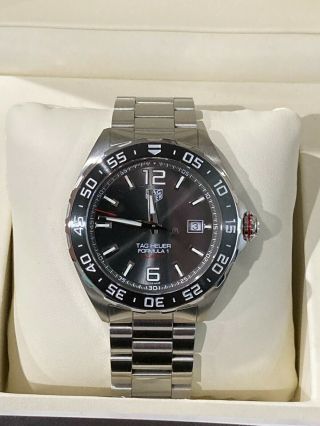Tag Heuer Formula 43mm Cal 5 Automatic Waz2011 Rare Anthracite Dial Gorgeous