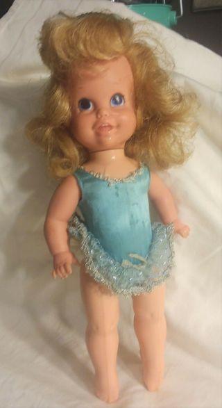 Vintage 1972 Mattel Baby Dancerina Ballerina Dancing Doll In Orig Clothes 1970s