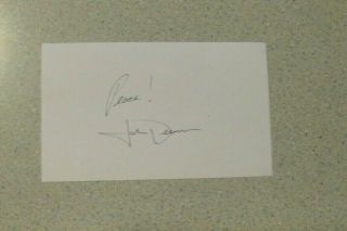 John Denver Signed 3x5 Index Card Autograph