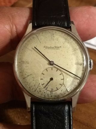 Vintage 1940s Iwc Cal.  83 Wristwatch.  35mm Case.  Read Details.