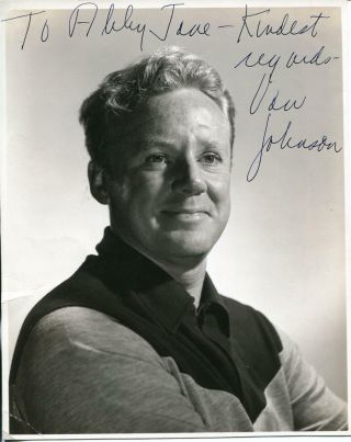 Van Johnson Autograph Actor The Caine Mutiny Singer Dancer Signed Photo