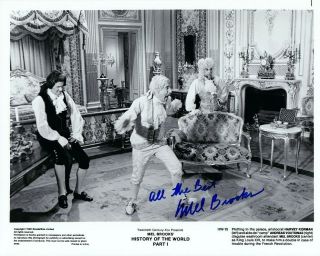 Mel Brooks Signed History Of The World 8x10 - 1981 Studio Still - Funny