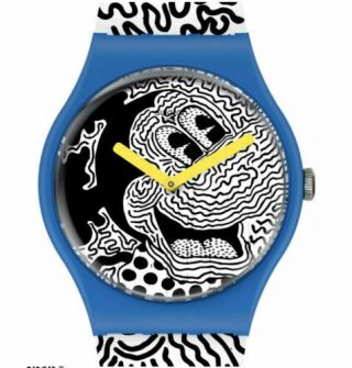 Swatch X Disney X Keith Haring Eclectic Mickey Mouse Limited Watch Suoz336