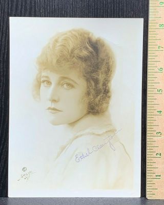 Ethel Clayton Early Autograph Signed 6x8 Photo Silent Film Actress Dated 1919