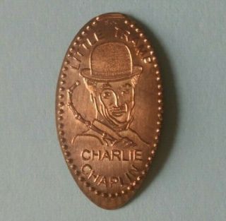 Little Tramp Charlie Chaplin Silent Film Comic Actor Soc Elongated Copper Penny