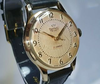 Vintage Smiths De Luxe Watch Cal 27.  Cs Made In England