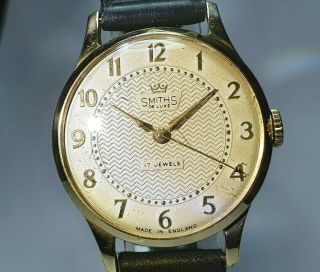 Vintage SMITHS De Luxe watch cal 27.  CS Made in England 2
