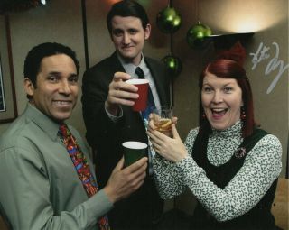 Kate Flannery Autograph Signed 8x10 Photo - The Office " Meredith " (zobie)