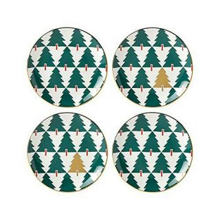 Kate Spade York Pine Place Tidbits Plates,  Set Of 4