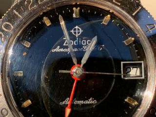 Vintage 60 ' s Zodiac Aerospace GMT Black Dial Serviced Recently Example 6