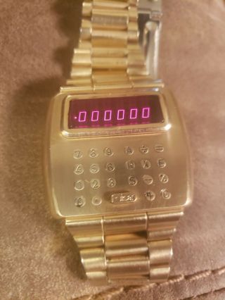 Vintage Pulsar Led Calculator Watch Time Computer