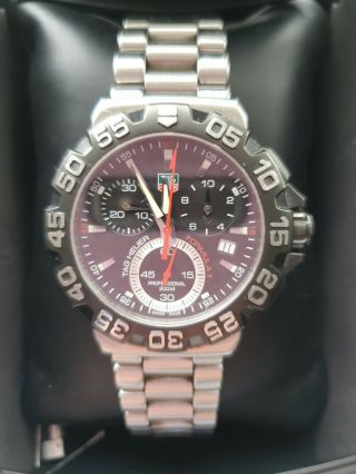 TAG Heuer Men ' s Formula 1 Chronograph Watch (Black Dial) CAH1110.  BA0850 3