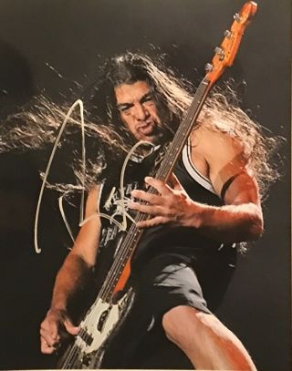 Robert Trujillo Metallica Autograph Hand Signed Photo W/ Holo
