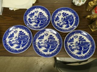Shenango China Vintage Fine China Plates Matching Set Of 5 In