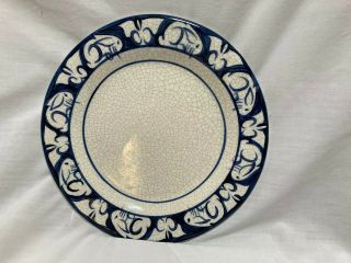 Pottery Shed Vintage Dedham Rabbit Crackleware Plate 8.  5 ".